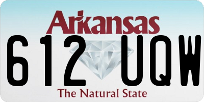 AR license plate 612UQW