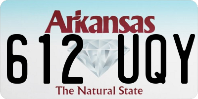 AR license plate 612UQY