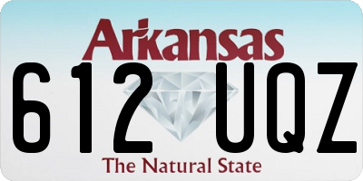 AR license plate 612UQZ