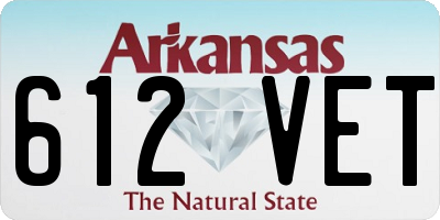 AR license plate 612VET