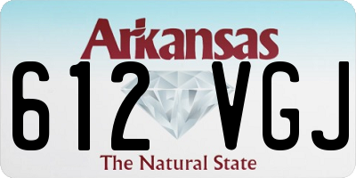 AR license plate 612VGJ