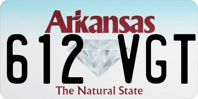 AR license plate 612VGT