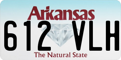 AR license plate 612VLH
