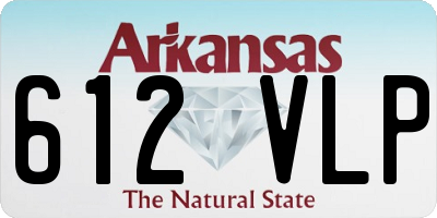 AR license plate 612VLP
