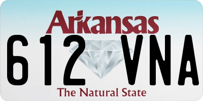 AR license plate 612VNA