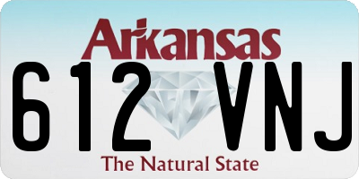 AR license plate 612VNJ