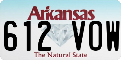 AR license plate 612VOW