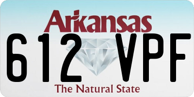 AR license plate 612VPF
