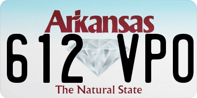 AR license plate 612VPO