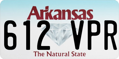 AR license plate 612VPR