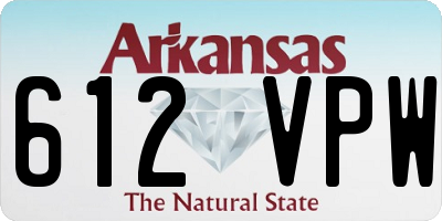 AR license plate 612VPW