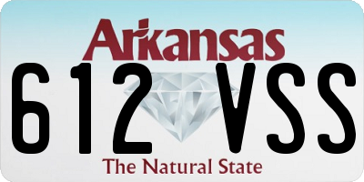 AR license plate 612VSS