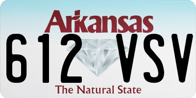 AR license plate 612VSV