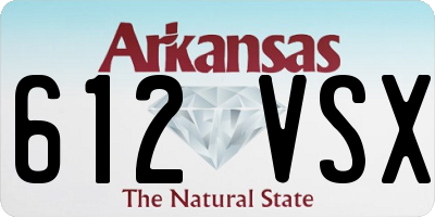 AR license plate 612VSX