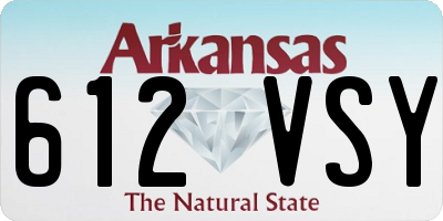 AR license plate 612VSY