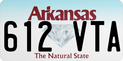 AR license plate 612VTA