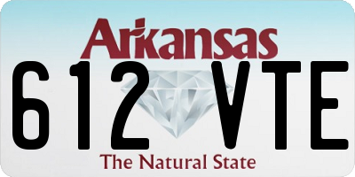 AR license plate 612VTE