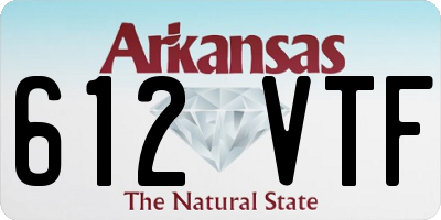 AR license plate 612VTF