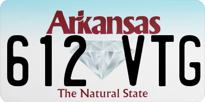 AR license plate 612VTG