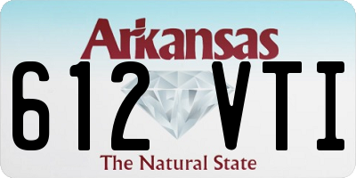 AR license plate 612VTI