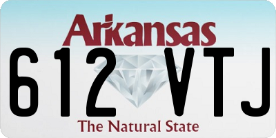 AR license plate 612VTJ