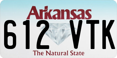 AR license plate 612VTK