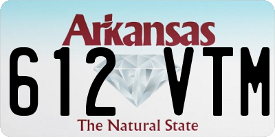 AR license plate 612VTM