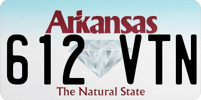 AR license plate 612VTN