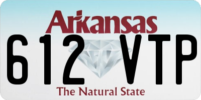 AR license plate 612VTP