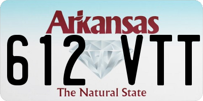 AR license plate 612VTT