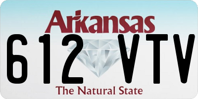 AR license plate 612VTV