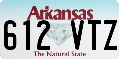 AR license plate 612VTZ