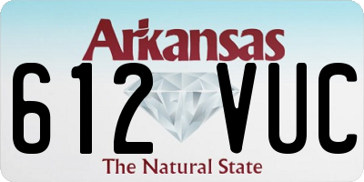 AR license plate 612VUC