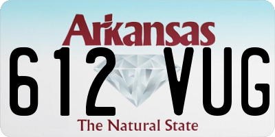 AR license plate 612VUG