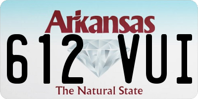 AR license plate 612VUI