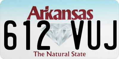 AR license plate 612VUJ