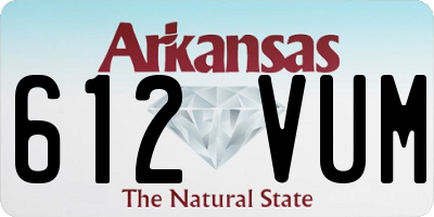 AR license plate 612VUM