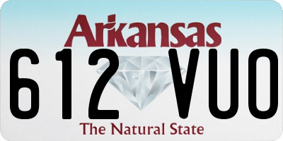 AR license plate 612VUO