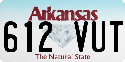 AR license plate 612VUT