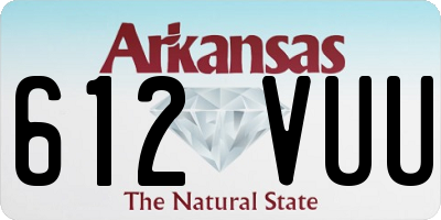 AR license plate 612VUU