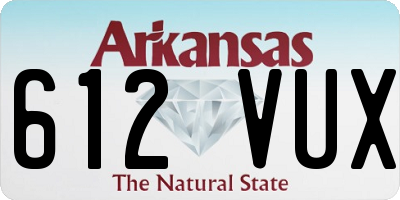 AR license plate 612VUX
