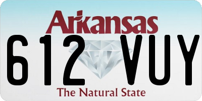 AR license plate 612VUY