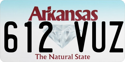 AR license plate 612VUZ
