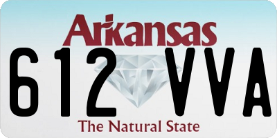AR license plate 612VVA