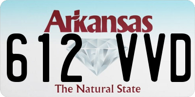 AR license plate 612VVD