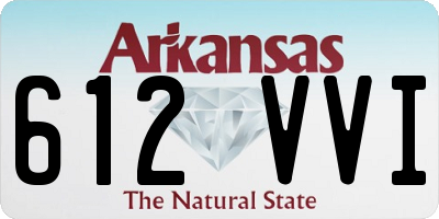 AR license plate 612VVI