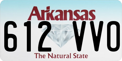 AR license plate 612VVO