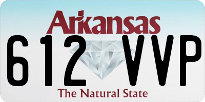 AR license plate 612VVP