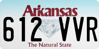AR license plate 612VVR