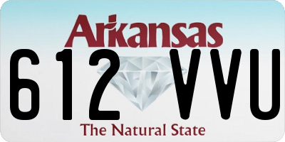 AR license plate 612VVU